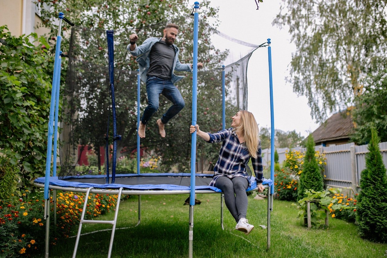 Trampoline springen